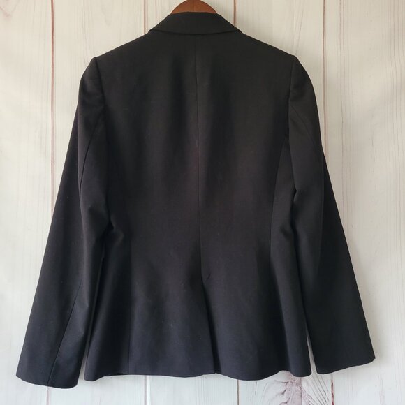 Calvin Klein One Button Knit Blazer, Women’s 4 Stretch, Black, Business Blazer - Picture 3 of 9